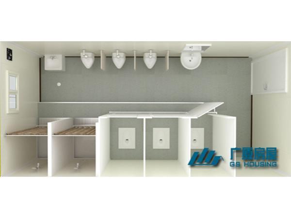 Módulos prefabricados para cuartos de baño para hombres
